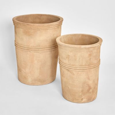 Antigua Planter Set of 2 Light Terracotta