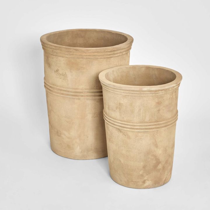 Antigua Planter Set of 2 Light Terracotta