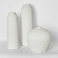 Laila Round Vase White