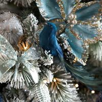 Olsern Clip on Bird Dark Blue (Set of 4)