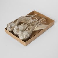 Attaz Clip on Bird Set of 3 Champagne