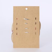 Jute Trim Bows w Clip Red - Set of 4