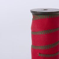 Green Edge Red Ribbon 35mm x 10m