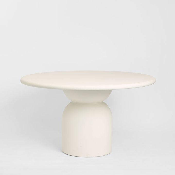 Olive Outdoor Dining Table  White