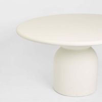 Olive Outdoor Dining Table  White