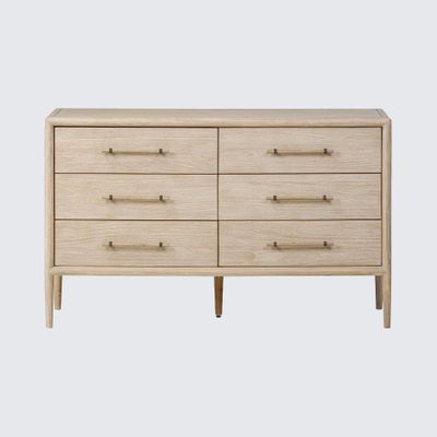 Bayview Dresser 6 drawer Natural Whitewash