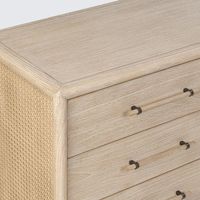 Bayview Dresser 6 drawer Natural Whitewash
