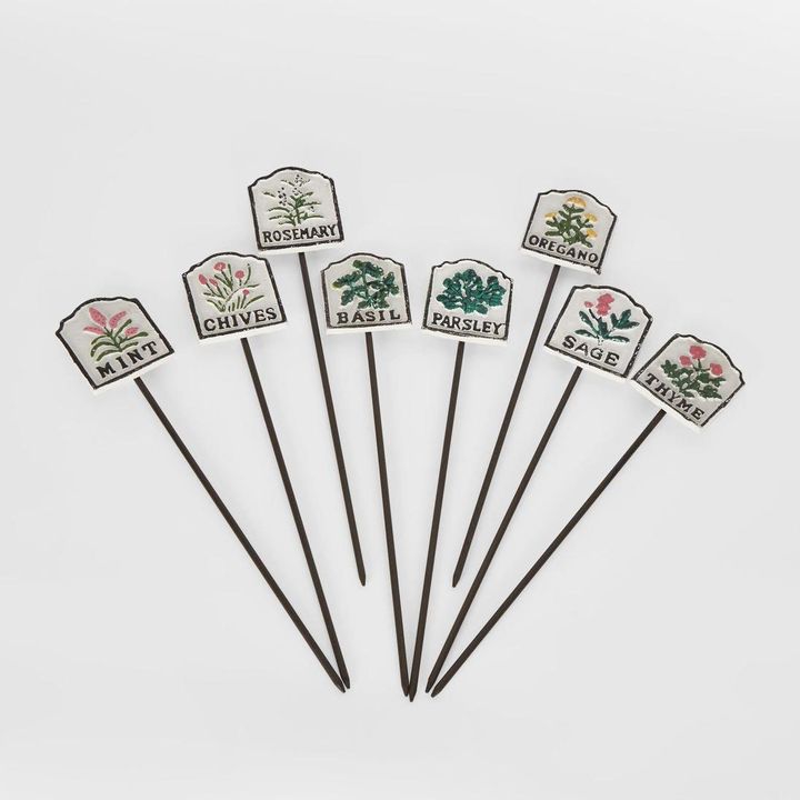 Herb Garden Stake Set of 8