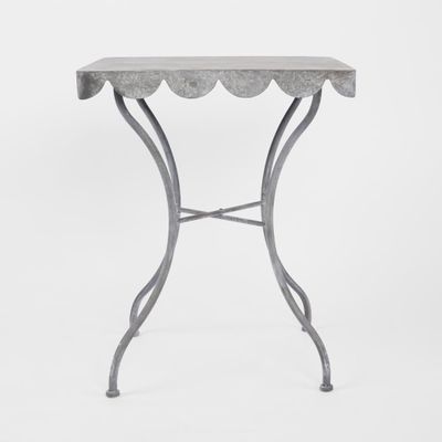 Positano Scalloped Metal Table