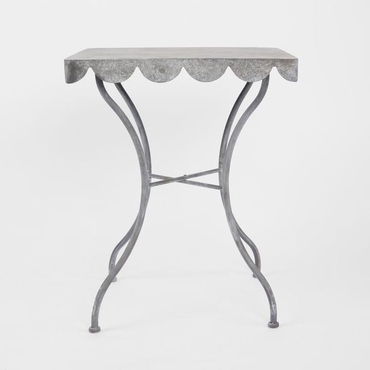 Positano Scalloped Metal Table
