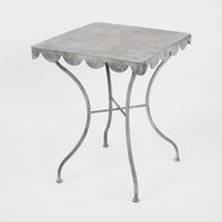Positano Scalloped Metal Table