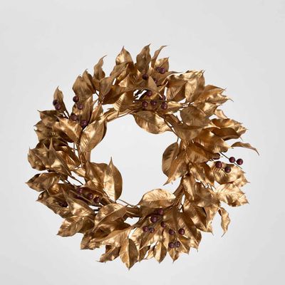 Ruman Gilt Berry Wreath Gold