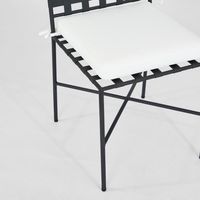 Sheffield Dining Chair Outdoor with White Cushion