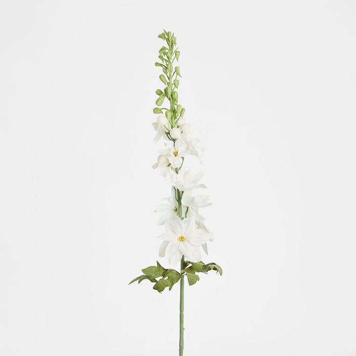 Delphinium Flower Stem 88cm White