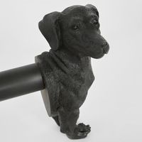 Coco Dachshund&nbsp; Paper Towel Holder Black