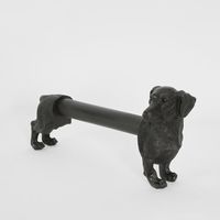 Coco Dachshund&nbsp; Paper Towel Holder Black