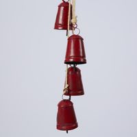 Rustic Cow Bell Bunch Vintage Red