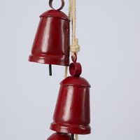 Rustic Cow Bell Bunch Vintage Red