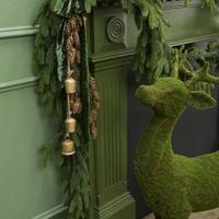 Mini Cow Bell Bunch Antique Gold