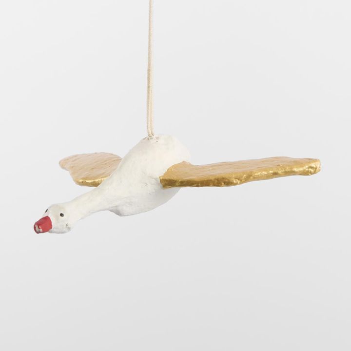 Mache Celestial Goose Tree Decoration