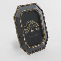 Vera Geo Photo Frame 4 x 6 Black & Gold