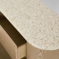 Arlo Bedside Light Oak & Terrazzo