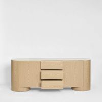 Arlo Sideboard Light Oak & Terrazzo