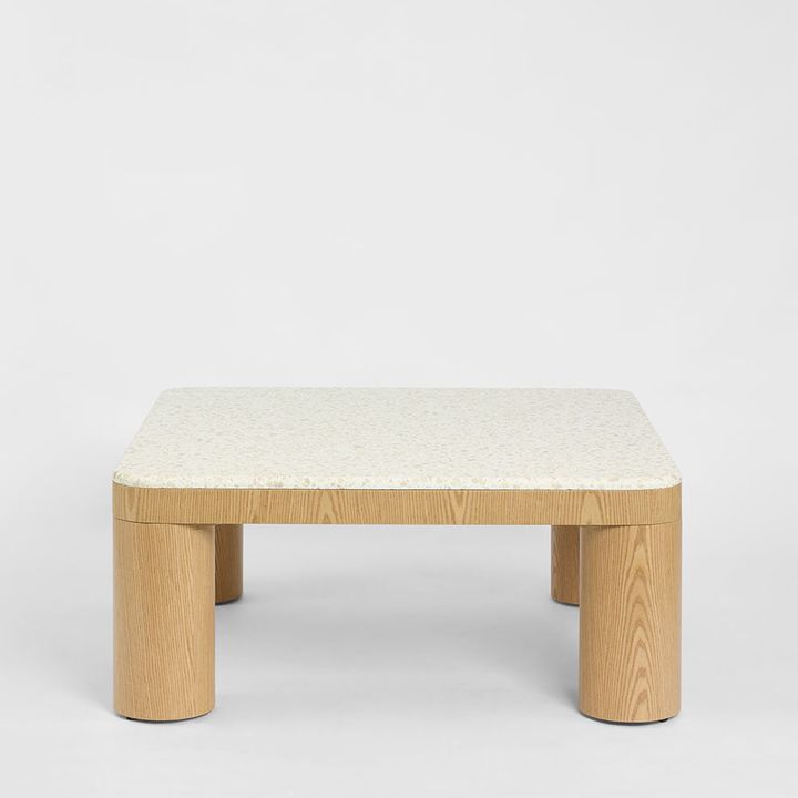 Arlo Coffee Table Light Oak & Terrazzo