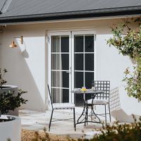 Annabel Round Table 70cm Black -Outdoor Bistro dining