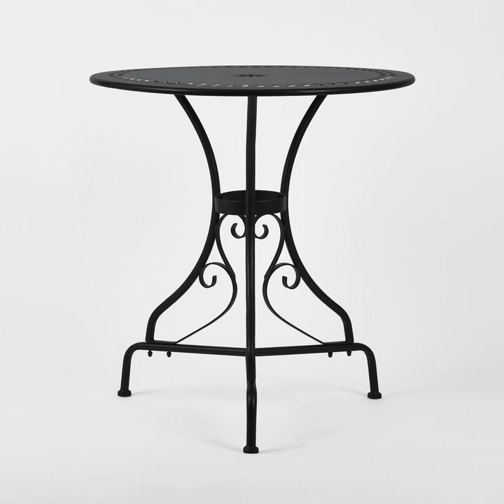 Annabel Round Table 70cm Black -Outdoor Bistro dining