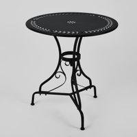 Annabel Round Table 70cm Black -Outdoor Bistro dining