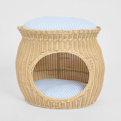 Cove Rattan Pet Bed Natural