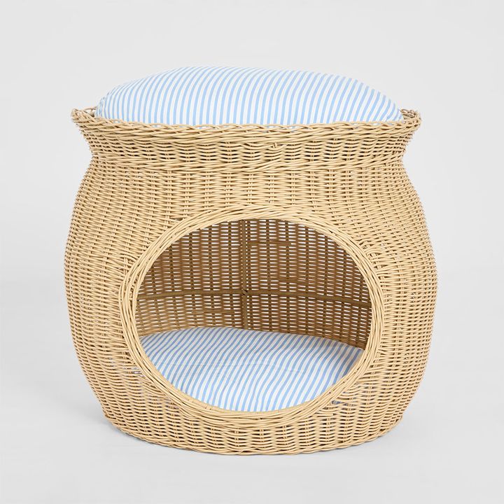 Cove Rattan Pet Bed Natural