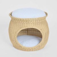 Cove Rattan Pet Bed Natural