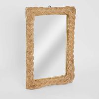 Twill Rattan Mirror Natural