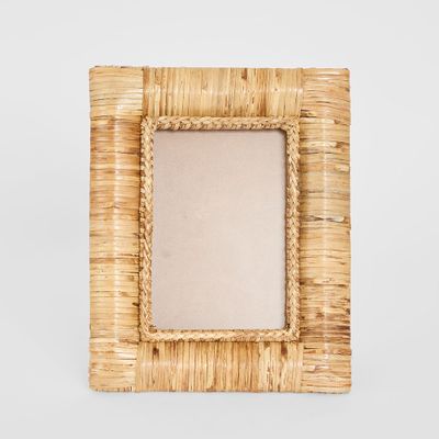 Casa Rattan Square Photo Frame Natural