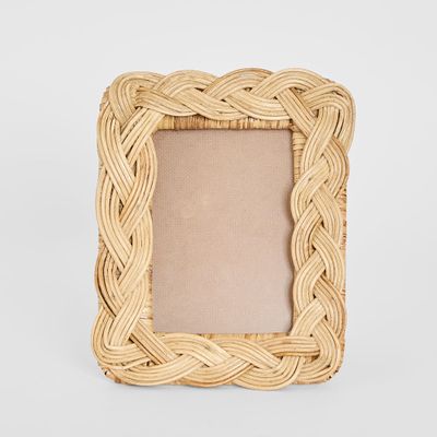 Twill Rattan Photo Frame Natural
