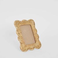 Scallop Rattan Photo Frame Natural