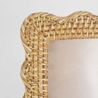 Scallop Rattan Photo Frame Natural
