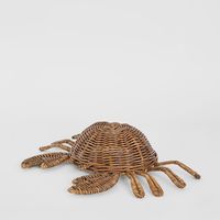 Milo The 4 x 6" Rattan Crab Brown