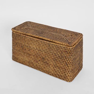Valley Rattan Toilet Paper Holder Brown