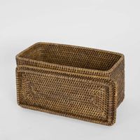 Valley Rattan Toilet Paper Holder Brown