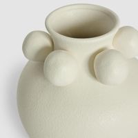 Tiki Round Vase Small White