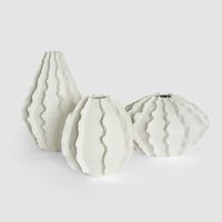 Kelp Wide Vase White