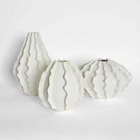 Kelp Wide Vase White