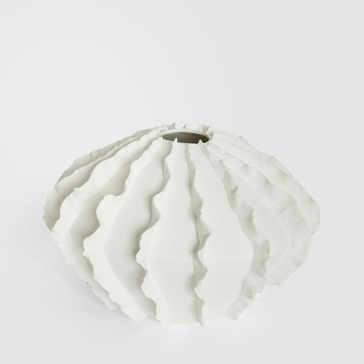 Kelp Wide Vase White