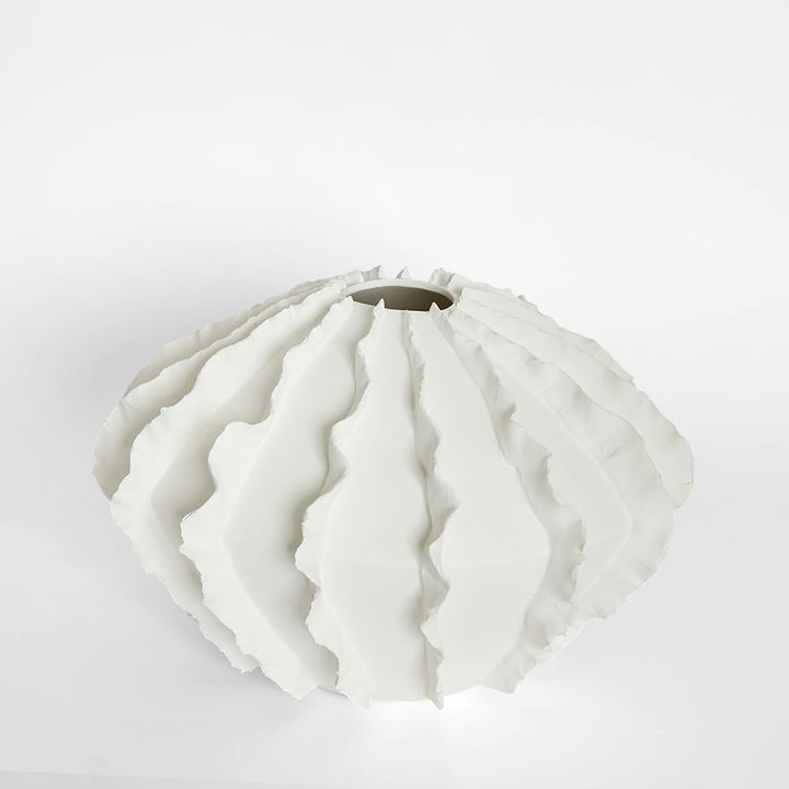 Kelp Wide Vase White