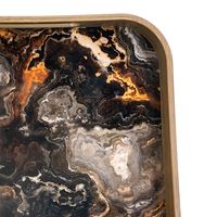 Granite Glass Tray Set of 2