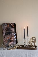 Granite Glass Tray Set of 2