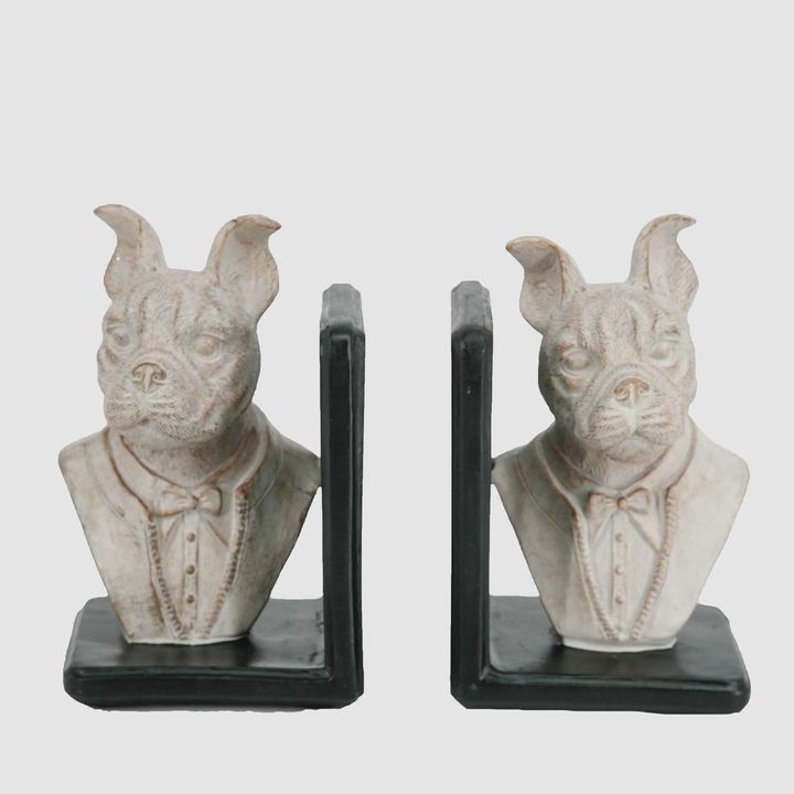Hamish Bulldog Bookends Set of 2